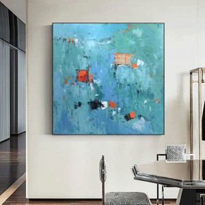 رسمت باليد النفط اللوحة ساحة قماش مجردة الرسم ديكورات المنزل لغرفة المعيشة الفن لوحات أخرى كوادرو