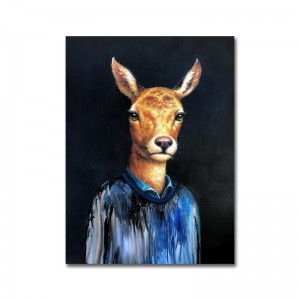 100٪ اليدوية النفط اللوحة الحيوان المنزل الديكور مجردة المعاصرة قماش الفن العمل