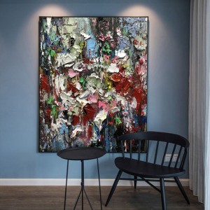 الجملة درج مدخل جدار الديكور الحديثة الفن مجردة اليدوية النفط قماش اللوحة