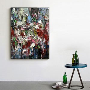 الجملة درج مدخل جدار الديكور الحديثة الفن مجردة اليدوية النفط قماش اللوحة