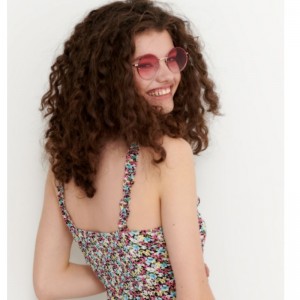 الطباعة الأزهار فستان فسكوزي ميني