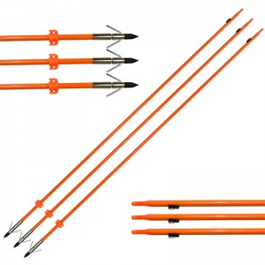 110021-OG ELONG OD8MM 32 بوصة Bowfishing arrow الفيبرجلاس رمح الرماية الصيد