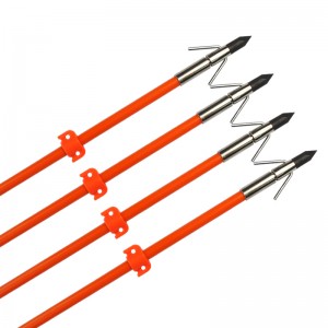 110021-OG ELONG OD8MM 32 بوصة Bowfishing arrow الفيبرجلاس رمح الرماية الصيد