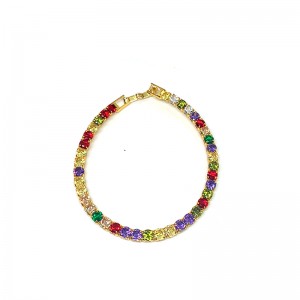 الأزياء الأوروبية والأمريكية النحاس مطلي 18K الذهب سوار