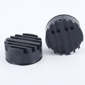 البثق مخصص التصنيع باستخدام الحاسب الآلي بأكسيد جولة الألومنيوم بالوعة الحرارة الألومنيوم الأسود الصمام الشخصية