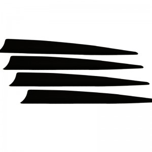 نيكا الرماية 170017 5 بوصة درع TPU ريشة للراحة جميع أنواع الرماية السهم