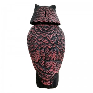 الطيور واقعية أشيح البلاستيك البومة الفزاعة مع رئيس الدورية والصوت للحديقة ساحة طارد الطيور مكافحة الحشرات في الهواء الطلق