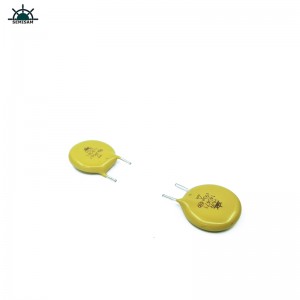 الشركة المصنعة الصين موجودة المنتجات، الأصفر قطع قصيرة kink mov المقاوم 14MM 14D471 470V varistor mov