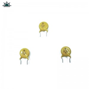 الصين مصنع الأصلي مصنع الالكترونيات السلبي، الأصفر mov 10mm HVR10D511K أكسيد الزنك varistor