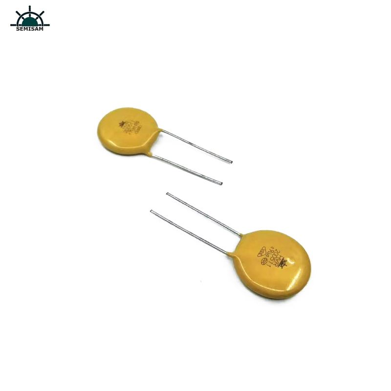 الصين ODM مكونات إلكترونيات، الأصفر MOV 20MM HVR20D511K أكسيد الزنك varistor لمعدات مزود الطاقة