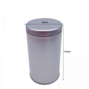 جولة شكل الغذاء الصف نافذة الصف القصدير يمكن للشاي (65mm * 115mm)