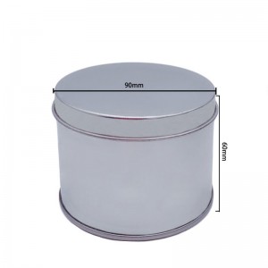 يبيع المصنع الغطاء الأعلى الأسطواني القصدير يمكن كيك صناديق shaving؛ الصابون القصدير يمكن (90MM * 60MM)