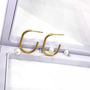 الفولاذ المقاوم للصدأ فراغ الذهب تصفيح 18K/14K حلق طارة