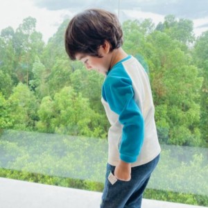 محبوك طويل الأكمام محبوك بنطلون قطني