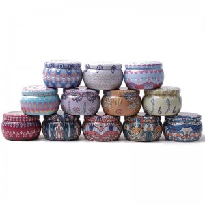 شمعة جرة متجمد المعادن يمكن الحلوى التعبئة والتغليف القصدير يمكن 77 * 50 ملليمتر