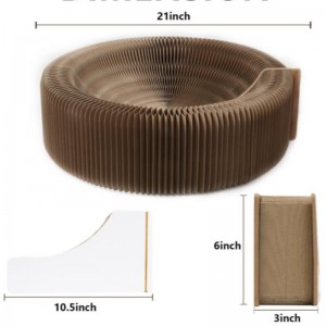 المموج الحيوانات الأليفة الصفراء مجلس طحن مخالب اللعب المموج ورقة القط عش