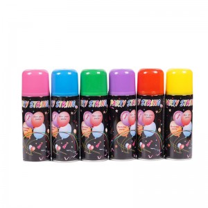 Biodegradable ملون رذاذ سلسلة سخيفة لحفل حفل زفاف الاحتفال