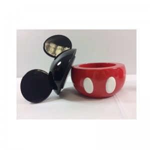 جودة عالية جميلة ميكي ماوس الراتنج المنزل تخزين حاوية جرة