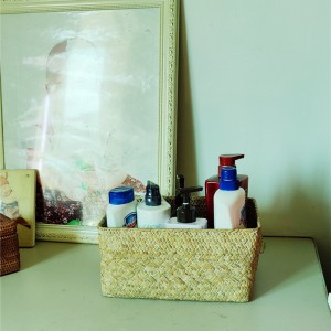 اليد المنسوجة سكوير سلة الأعشاب البحرية