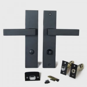 6203 مجموعة مقبض الباب الأمامية من سبائك الزنك الحديثة مجموعة قفل الباب الأمامي