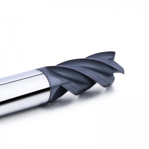Tungsten Carbide CNC Tools 4 شقة الناي طحن القاطع 45 درجة نهاية المطحنة ل الكربون الصلب