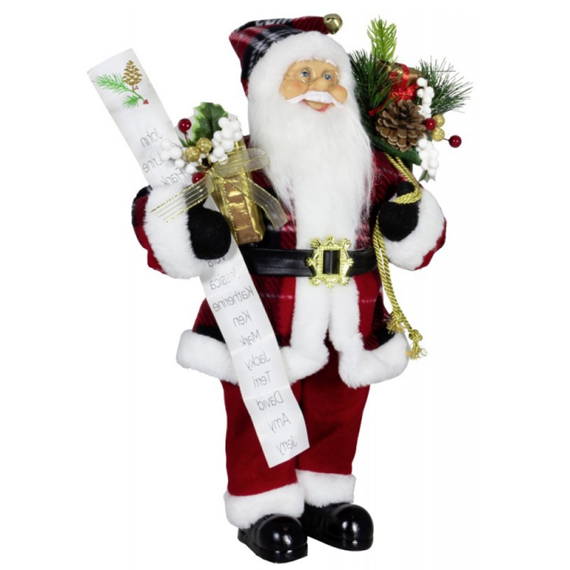 80 سم زينة عيد الميلاد سانتا كلوز هدية حقيبة قائمة اسم الصنوبر مخروط زخرفة عيد الميلاد لعبة للمنزل نافيداد عطلة حزب العرض