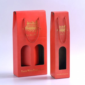 الراقية والجميلة مربع التعبئة والتغليف النبيذ الأحمر