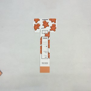 بطاقة ورقة التسمية الغذائية