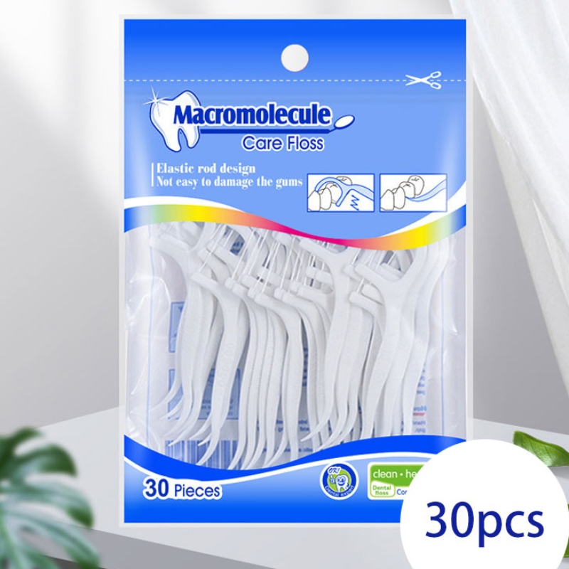 30 يختار جودة عالية macromolecule polyethylene الألياف الأسهم بالجملة oem التسمية الخاصة حقيبة أسنان الخيط اختيار