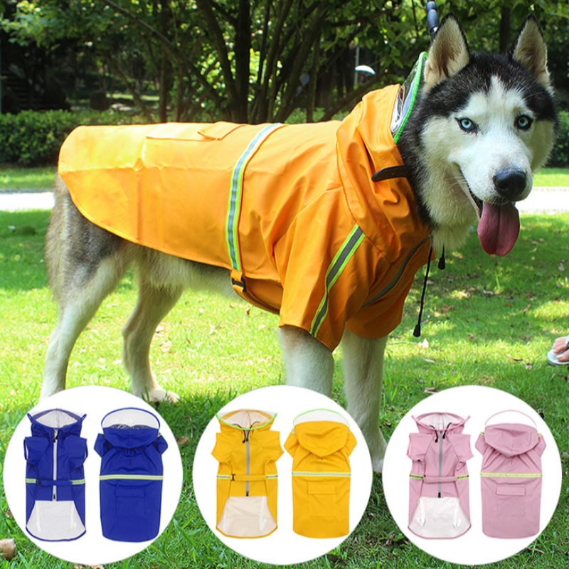 مصنع الصين مصدر 2022 جديد ترقية الكلب المطر معطف الكلب ماء بدلة الكلب الملابس