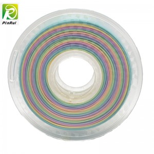 طابعة Pinrui 3D 1.75mm Pla قوس قزح خيوط للطابعة ثلاثية الأبعاد