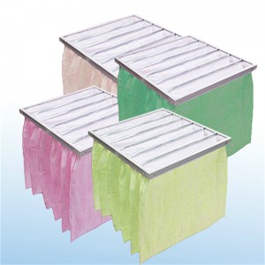 F5-F9 كفاءة Midium كفاءة مرشح الجيب حقيبة HVAC فلتر الهواء للغرفة النظيفة