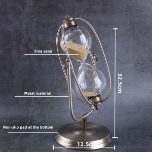 الموقت المعادن الدورية الرمال ساعة النمط الأوروبي غرفة المعيشة الديكور الحلي هدية عيد 30/60 دقيقة الوقت الرملية