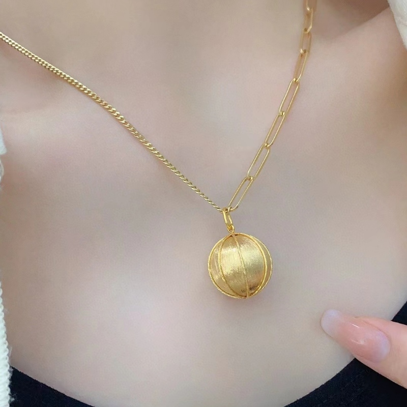 Tuochen المجوهرات بالجملة تصميم جديد مجوهرات 10k/14k/18k قلادة سلسلة قلادة الذهب الصلبة
