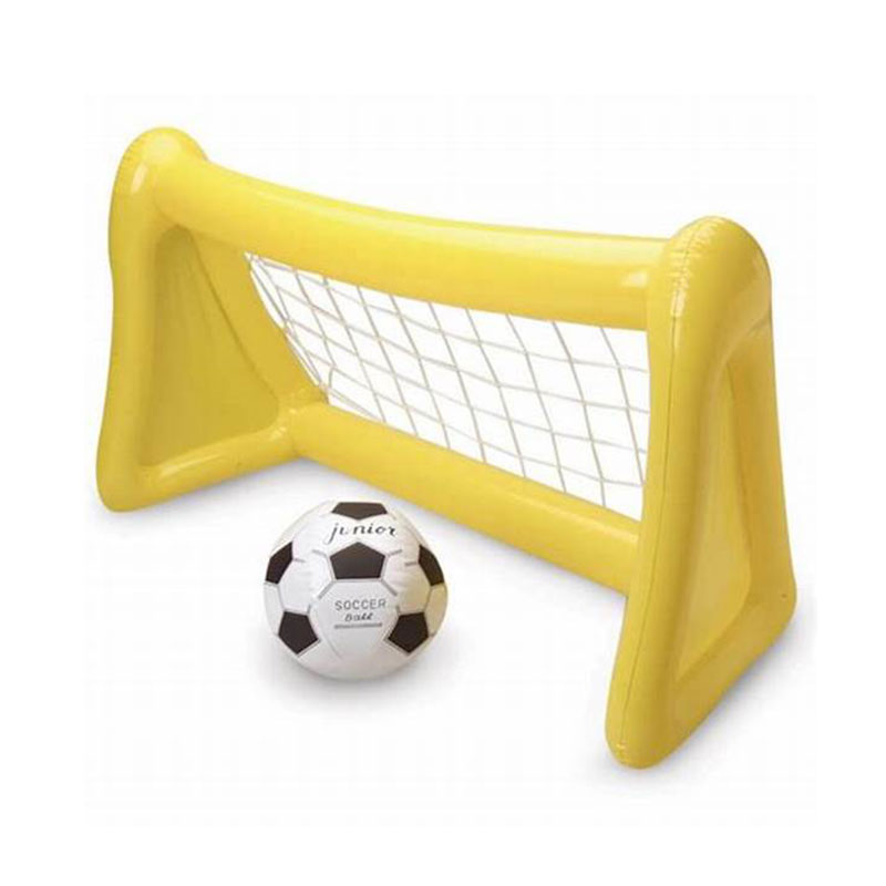OEM ODM هدف كرة قدم قابلة للنفخ مع ألعاب الكرة الفخارية ، لعبة رياضية مائية في الصيف