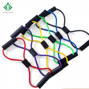 ممارسة مقاومة اليوغا أنبوب أنبوب تمتد جسم اللياقة البدنية تمرينات تمرين 8 نوع