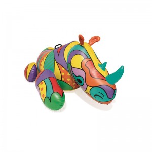 ثقافة البوب ​​وحيد القرن القابلة للنفخ في الصيف لعبة المياه ركوب على تعويم مع مقابض الشاقة