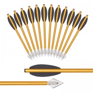 مسامير سهم ألمنيوم 160 ملم للمسدس Crossbow في الهواء الطلق