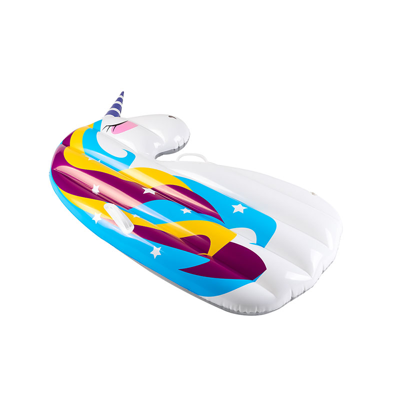 PVC مخصص مصنوع من كاريكاتير قابلة للنفخ حوض سباحة يونيكورن يطفو