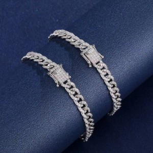 Tuochen Jewelry 18K/14K/10K Gold Cuban Bracelet مع Diamond/moissanite for Man