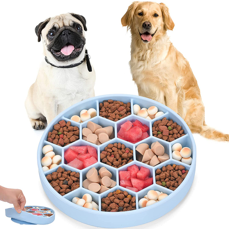 شعار مخصص سيليكون مغذي سفر الكلاب السيليكون