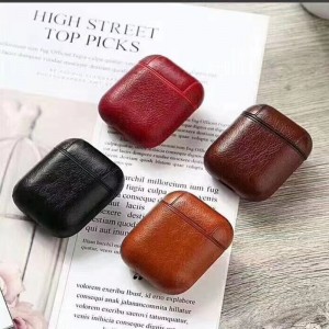 مناسبة لحالة واقية من Apple Airpods ، صندوق سماعات الرأس اللاسلكي Bluetooth ، علبة وقائية للتخزين ، مغطاة بالكامل ومقاومة للخدش ، حمراء من ال...