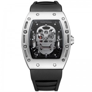 مراقبة جمجمة أزياء الرجال Quartz مشاهدة دانييل جورمان GO11 إبداعية الاتصال الاتصال للرجال Clock Gold Life Men \\\\\'s Watches Style Sports Style