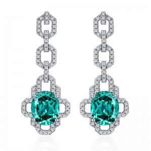 Tuochen Jewelry مخصص الفضة الاسترليني 925 مع حجارة الحجر الماس عالي الكربون