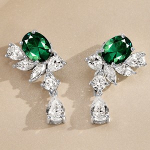 Sterling Silver 925 أجنحة الأقراط