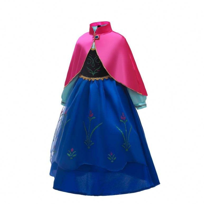 Baige Anna Elsa Cosplay Dress Fairy Tale Halloween Dresses Princess Anna Party Performance الزي