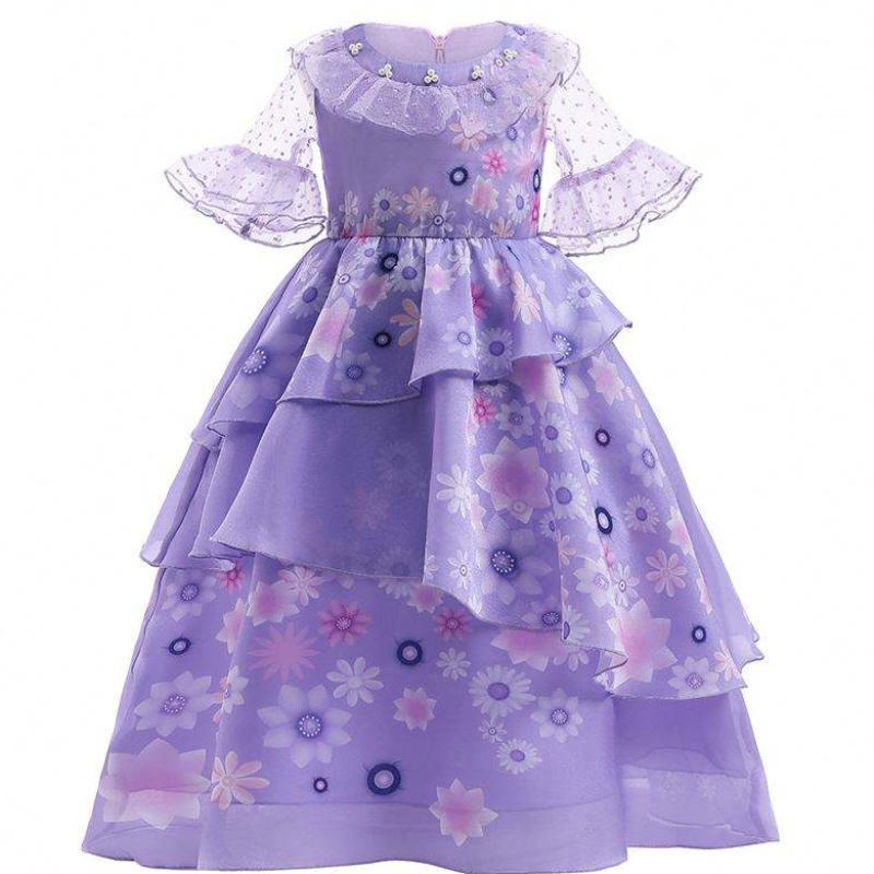 Baige cosplay isabella purple anime enty encanto dress carnival party princess for girls