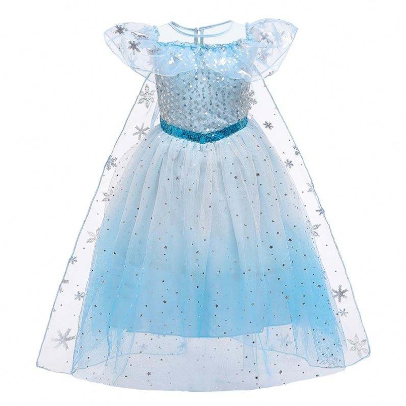 Baige Cosplay Party Dress Up Belle Princess Girls Dress Costume Princess Elsa Anna Halloween Fairy Kids Fant Dress Bx1683