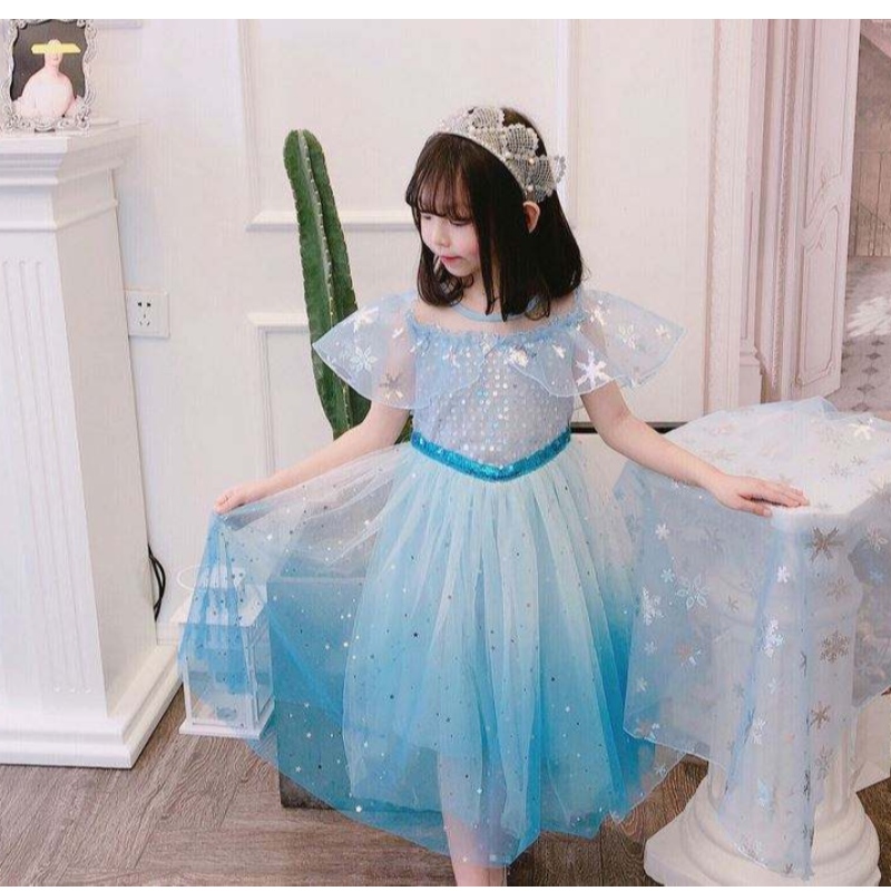 Baige Cosplay Party Dress Up Belle Princess Girls Dress Costume Princess Elsa Anna Halloween Fairy Kids Fant Dress Bx1683