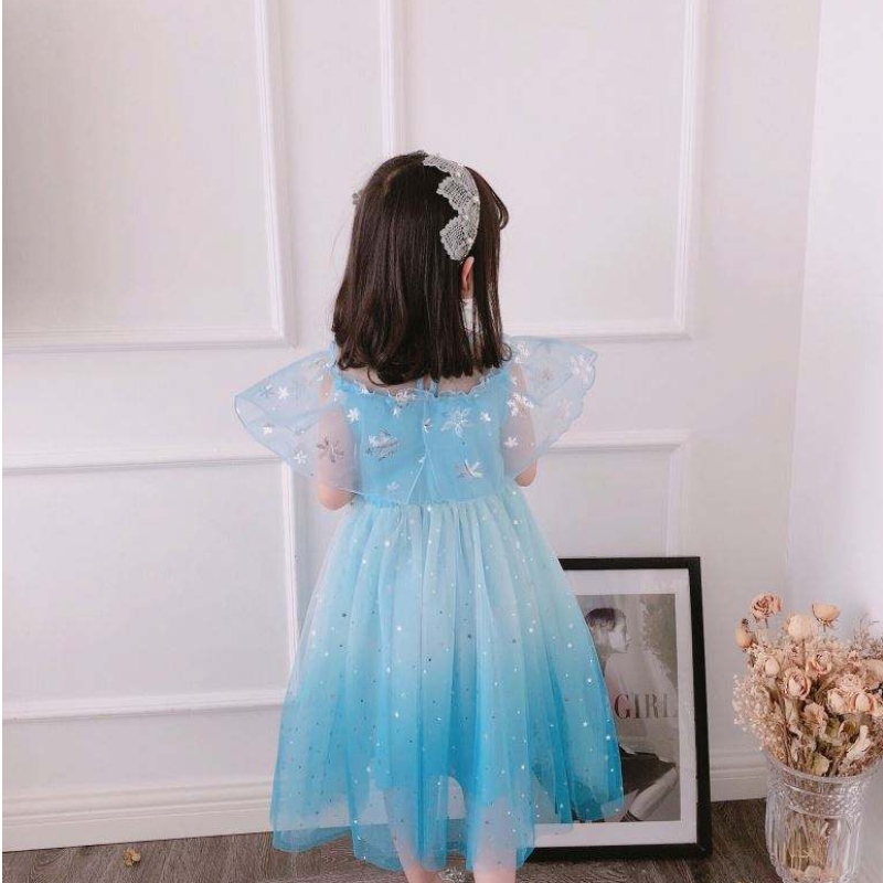 Baige Cosplay Party Dress Up Belle Princess Girls Dress Costume Princess Elsa Anna Halloween Fairy Kids Fant Dress Bx1683